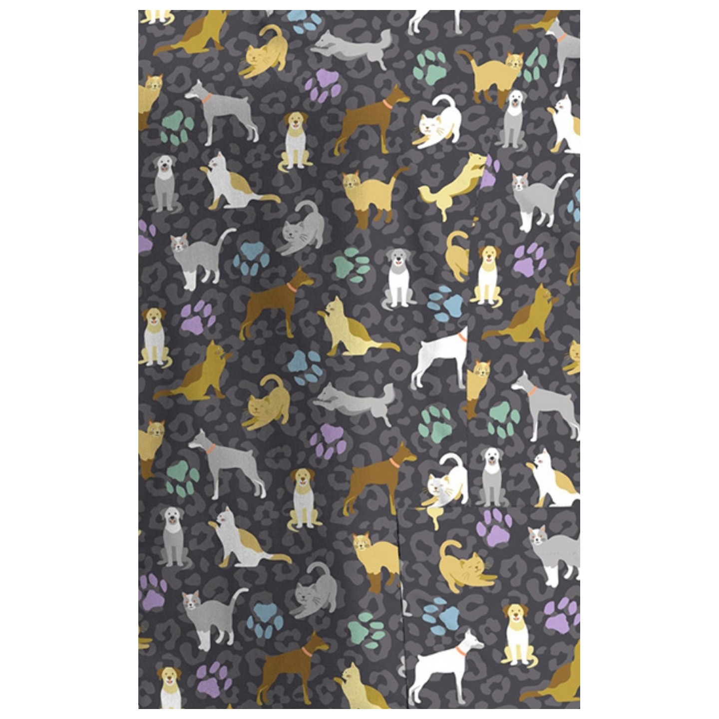 1767 Maevn V-Neck Print Top - Wild Pets