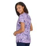 1082PR koi Lite Velora Stretch Print Top - Butterflight French Lavender