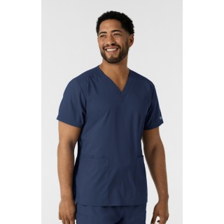 6051 Boundless Unisex V-Neck 3 Pocket Scrub Top by WINK