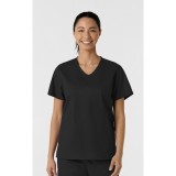 106 WORK Curved V-Neck 3 Pocket Scrub Top by WINK