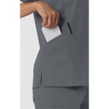 106 WORK Haut à Col en V Incurvé avec 3 Poches par WINK