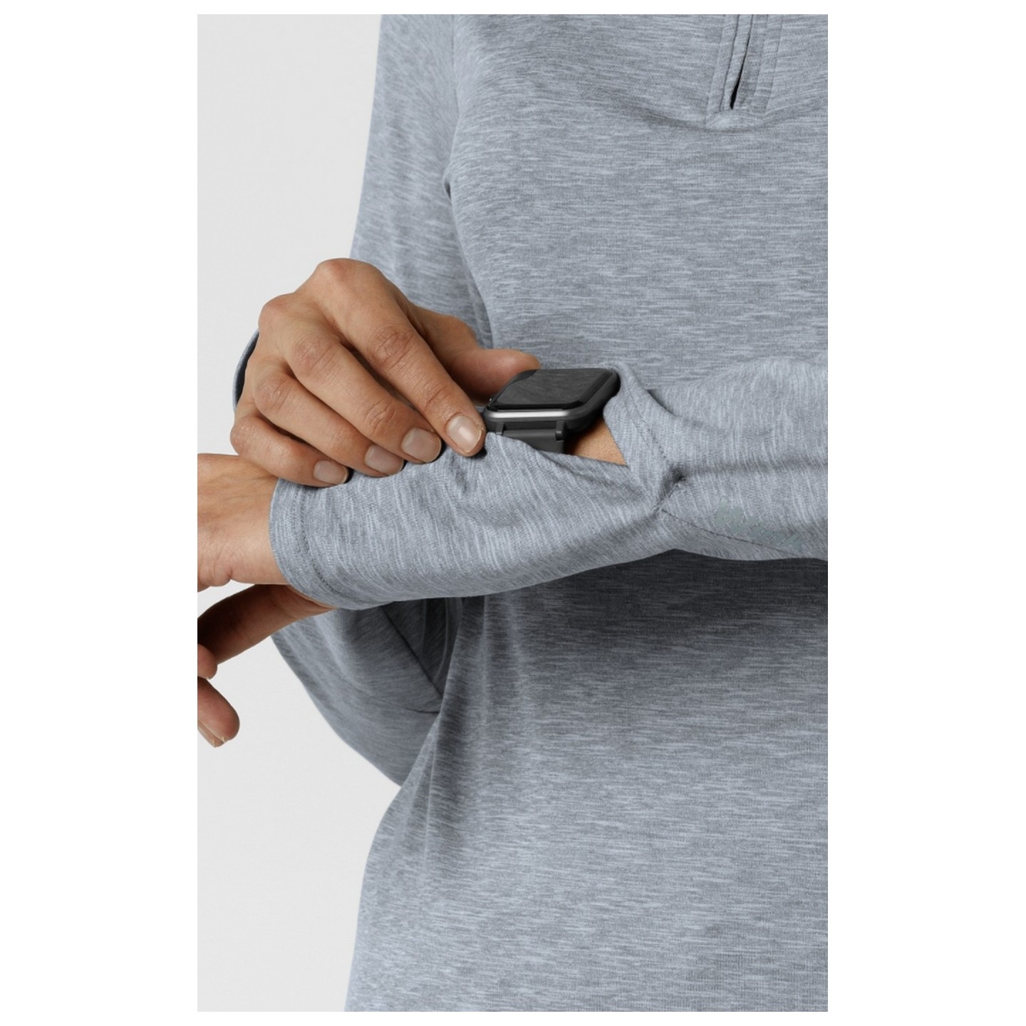 2239 Layers Haut à Col Quart-Zippée avec Manches Longues par WINK