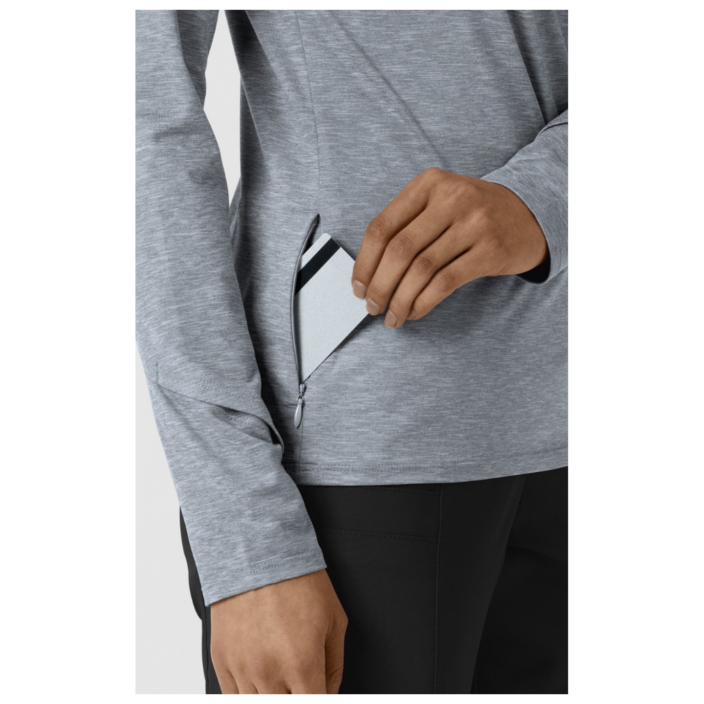 2239 Layers Quarter-Zip Long Sleeve Scrub Top by WINK