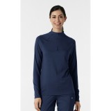 2239 Layers Quarter-Zip Long Sleeve Scrub Top by WINK