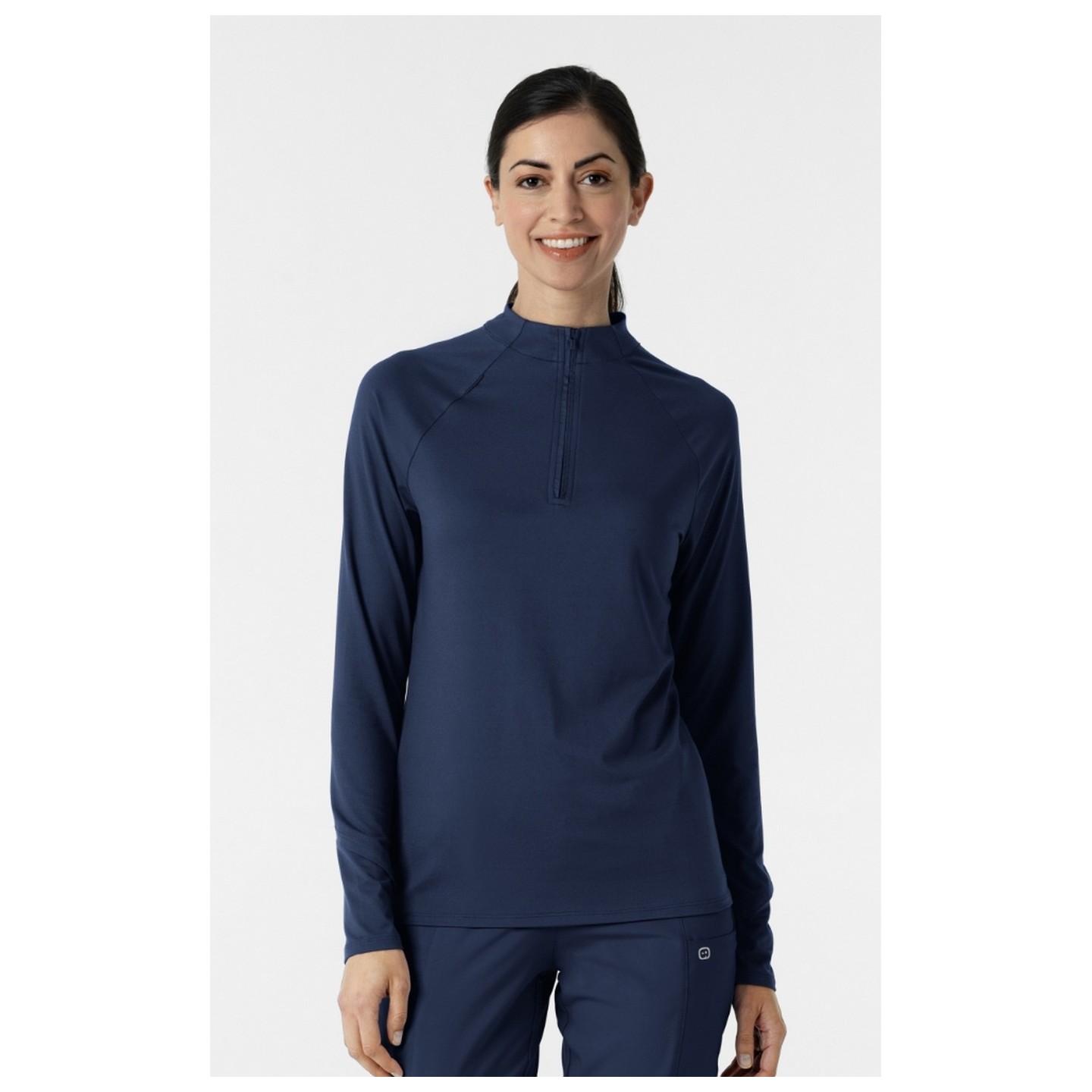 2239 Layers Quarter-Zip Long Sleeve Scrub Top by WINK