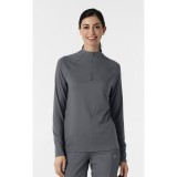 2239 Layers Haut à Col Quart-Zippée avec Manches Longues par WINK