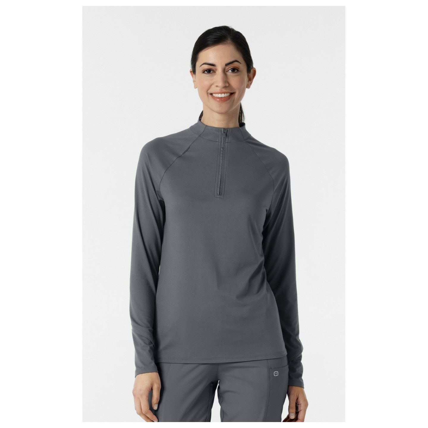 2239 Layers Quarter-Zip Long Sleeve Scrub Top by WINK