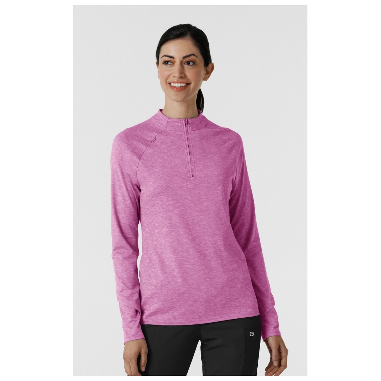 2239 Layers Quarter-Zip Long Sleeve Scrub Top by WINK