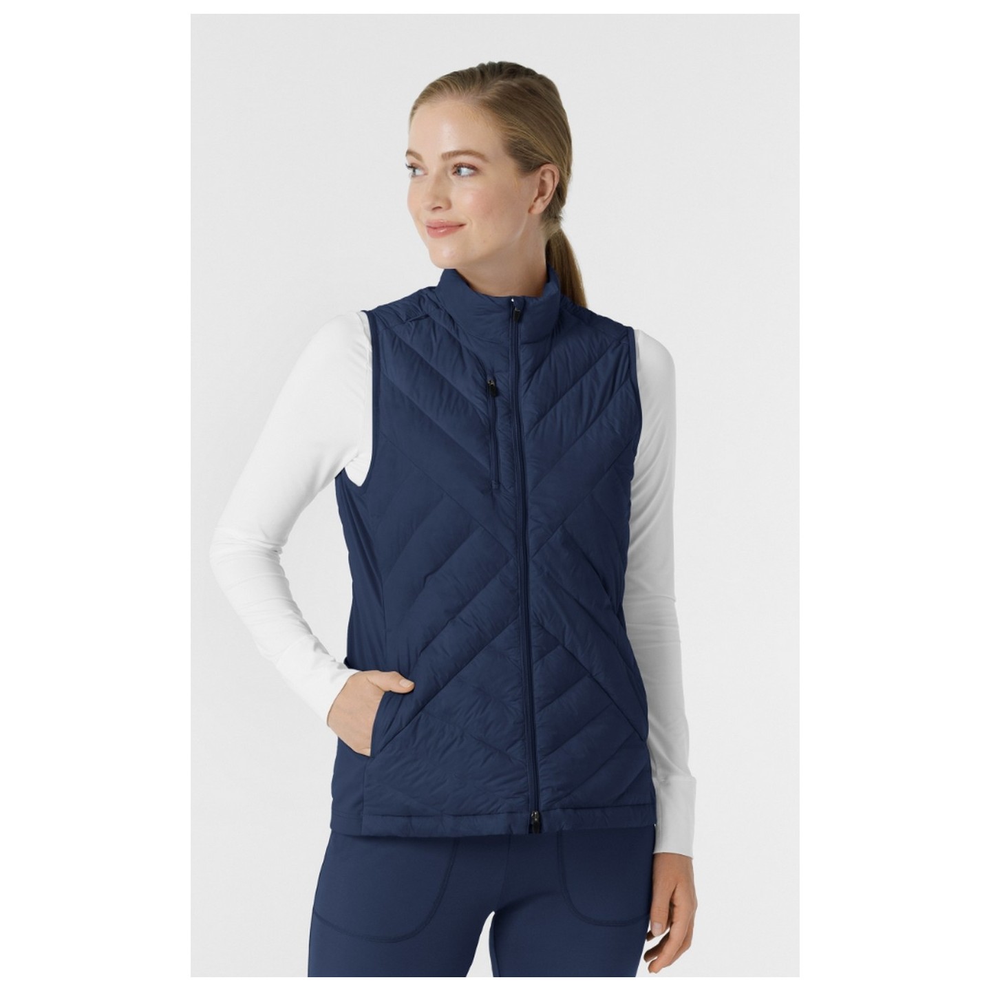 8277 Layers Gilet Bouffant Matelassé avec 6 Poches par WINK