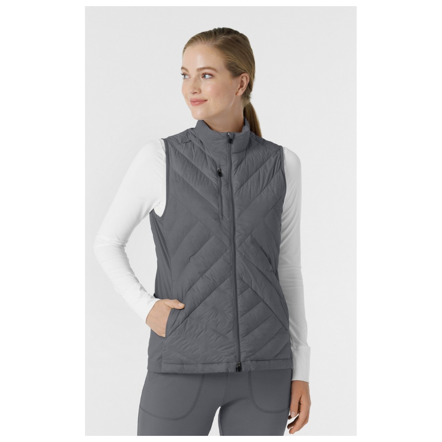 8277 Layers Gilet Bouffant Matelassé avec 6 Poches par WINK