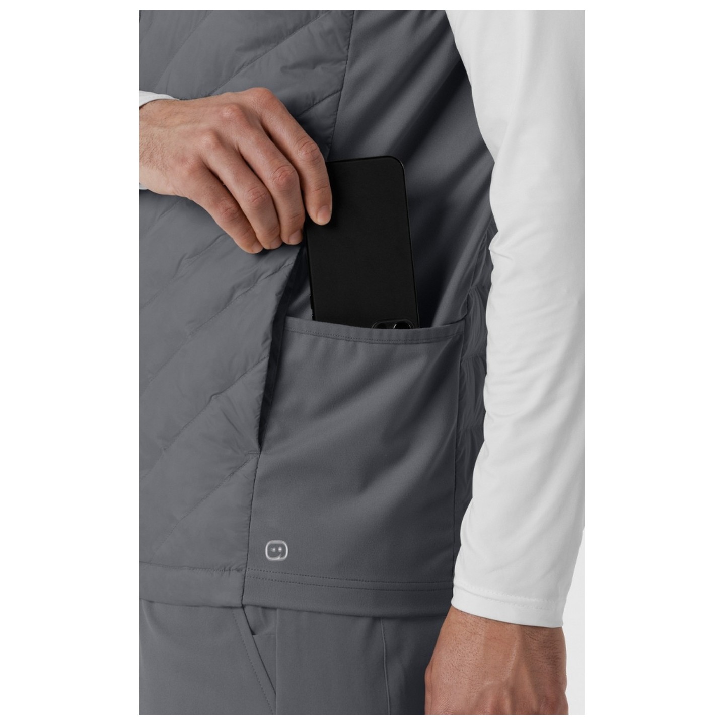 8277 Layers Gilet Bouffant Matelassé pour Hommes avec 6 Poches par WINK
