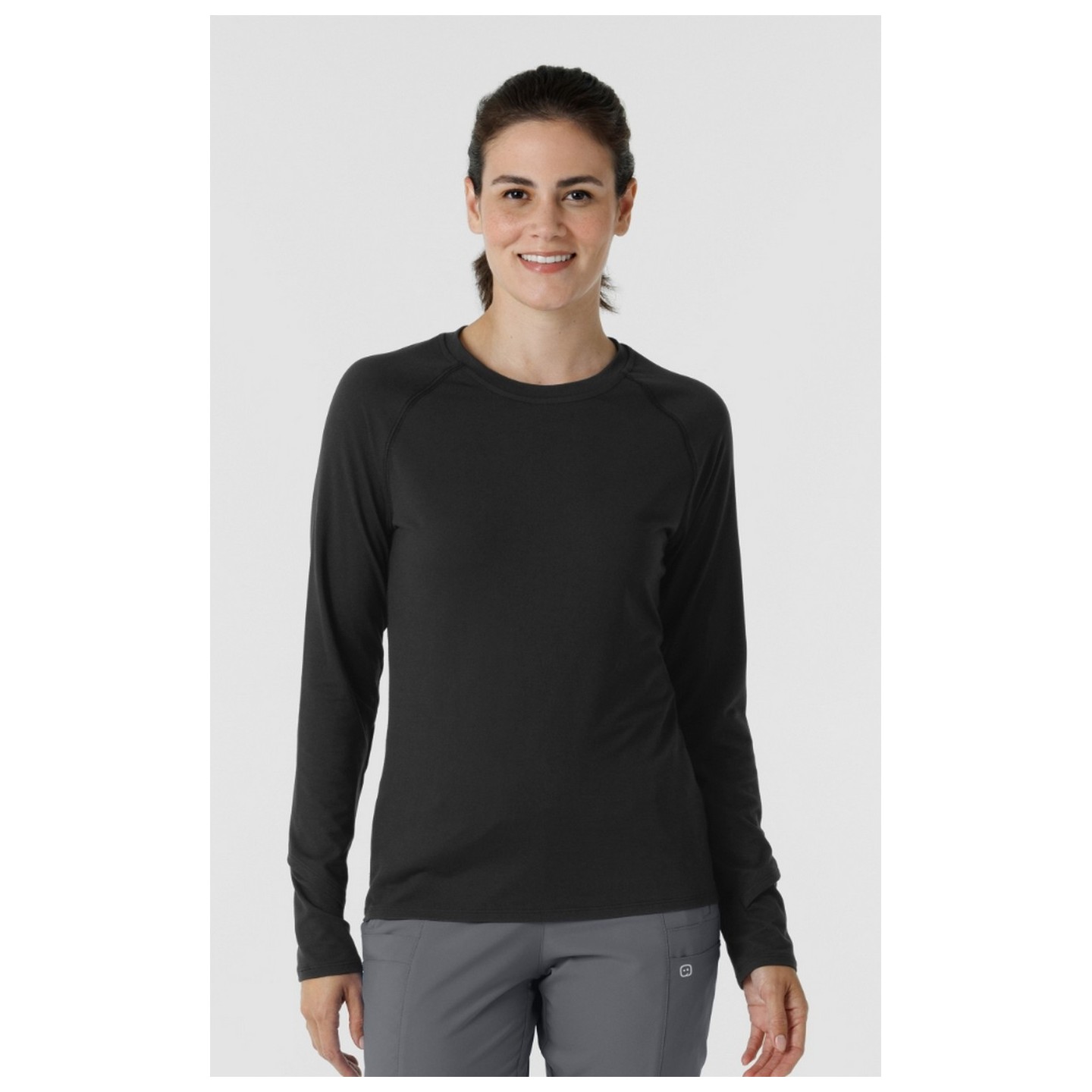 2139 Layers Long Sleeve Underscrub Top with Watch Windows by WINK