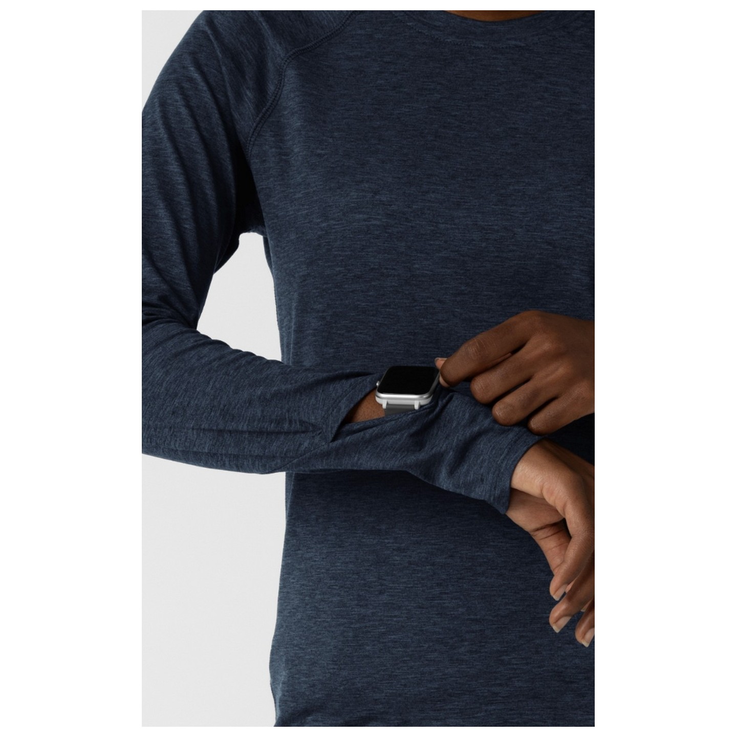 2139 Layers Long Sleeve Underscrub Top with Watch Windows by WINK