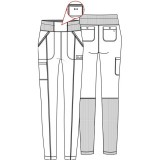 CK067A Infinity High Rise 5 Pocket Skinny Leg Pant by Cherokee