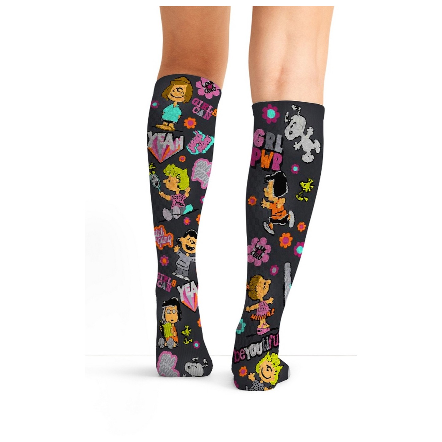 Comfort Support Tooniforms High Compression Print Socks - Girls Can