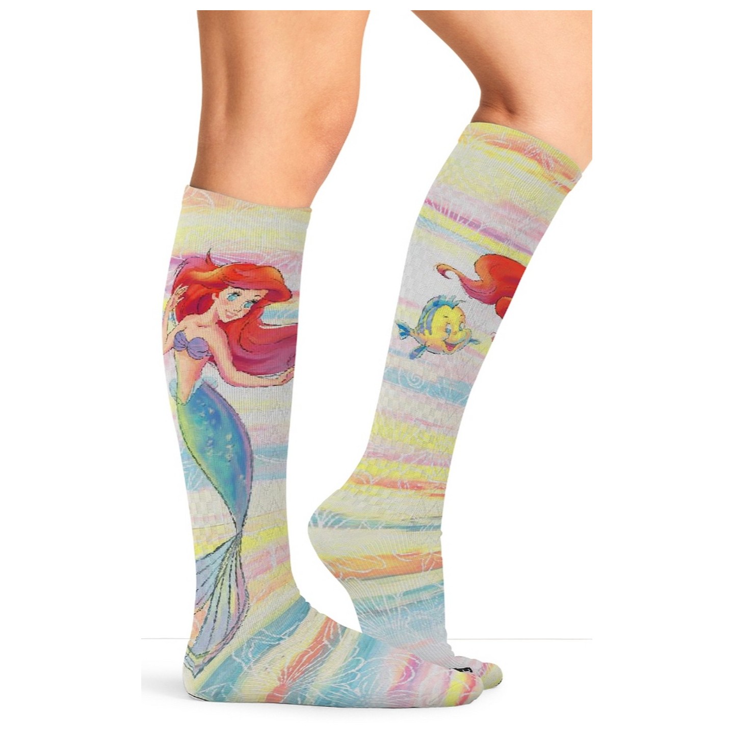 Comfort Support Tooniforms High Compression Print Socks - Ariel World
