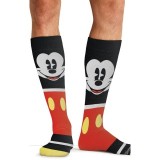 Tooniforms Print Support Chaussettes pour Hommes Compression Graduée par Cherokee Uniforms - Happy Go Mickey