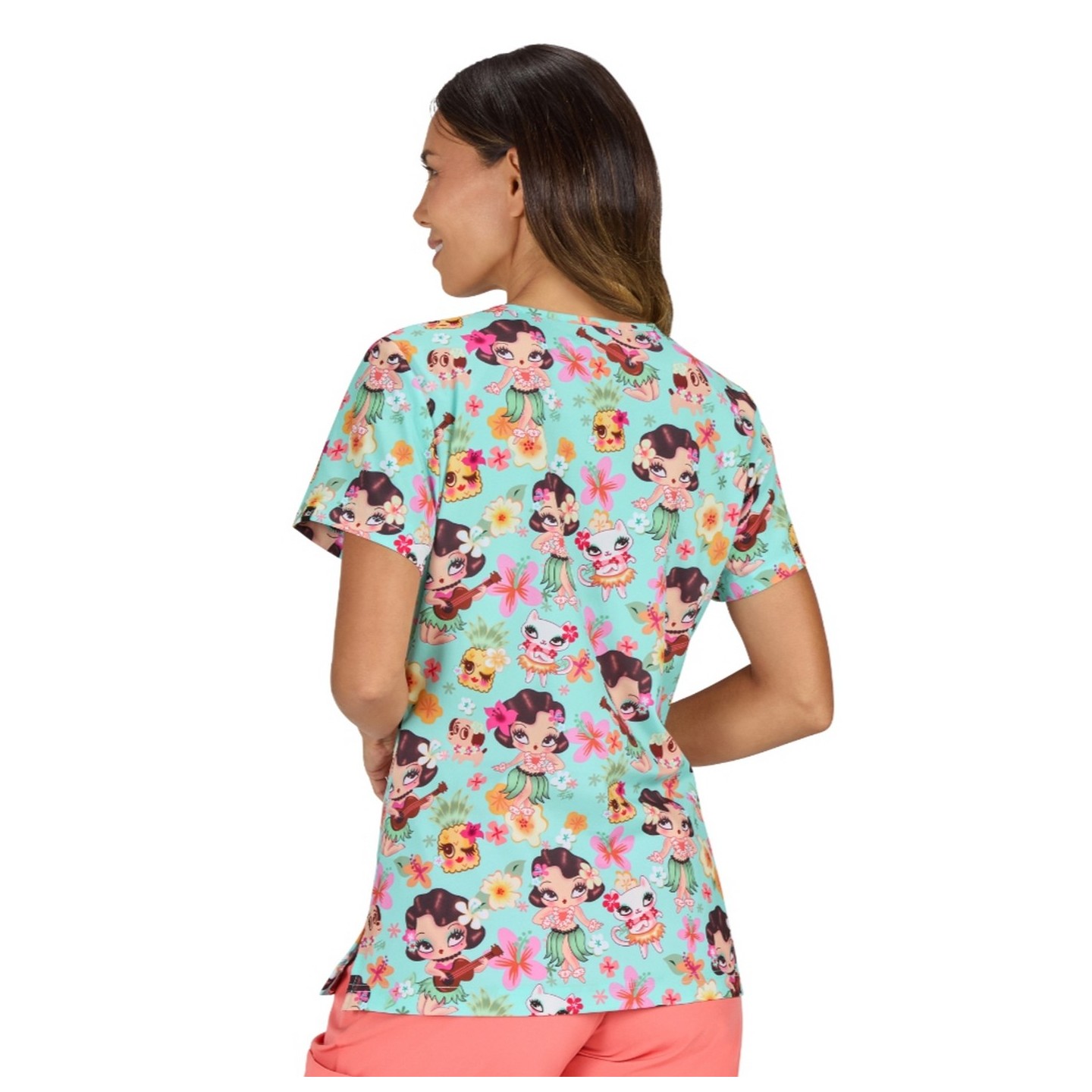 1132PRA Artist Series Kiana Print Top by koi - Hula Lulu