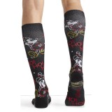 Men's Tooniforms Print Support Graduated Compression Socks by Cherokee Uniforms - Neon Feet