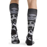 Tooniforms Print Support Chaussettes pour Hommes Compression Graduée par Cherokee Uniforms - Face Of Fear