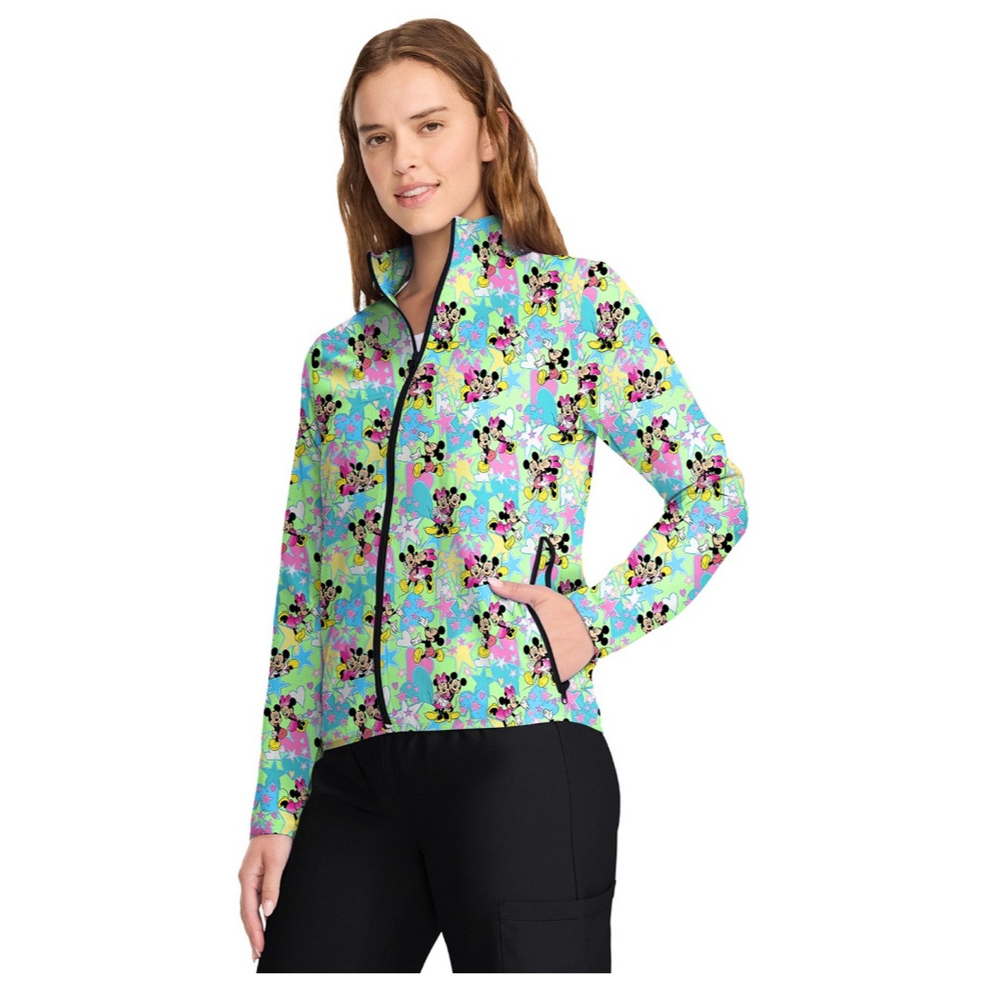 TF320 Tooniforms Packable Print Jacket by Cherokee - Love And Magic