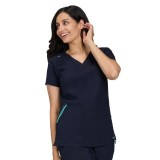 1129 Solis Sari 4 Pocket V-Neck Top by koi