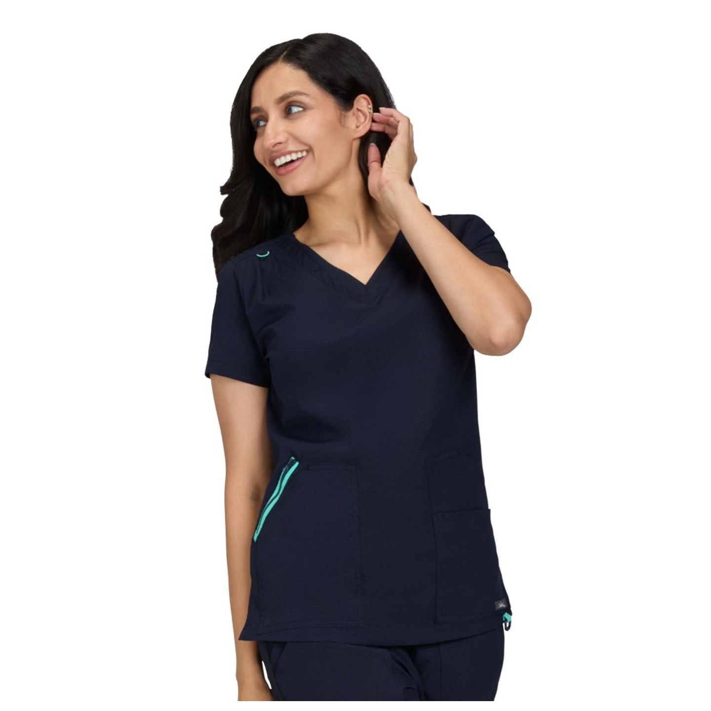 1129 Solis Sari 4 Pocket V-Neck Top by koi