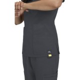 1129 Solis Sari 4 Pocket V-Neck Top by koi