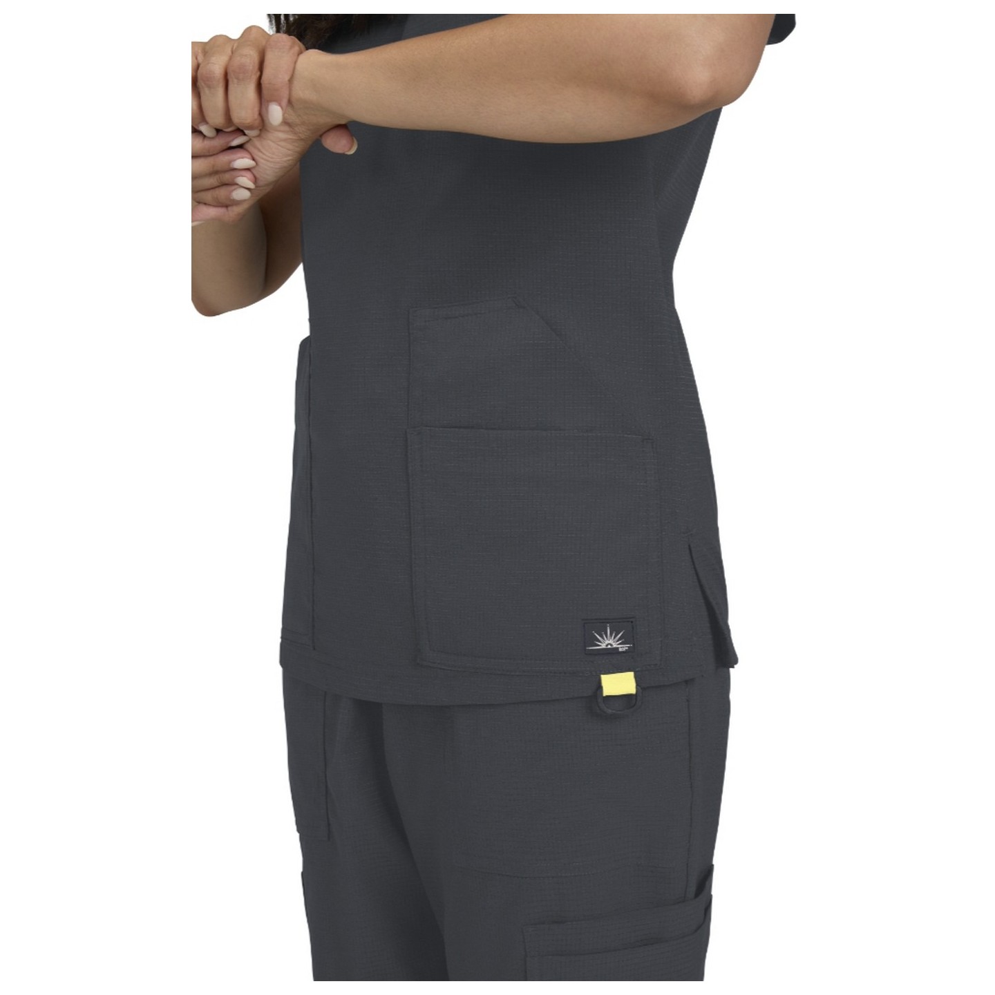 1129 Solis Sari 4 Pocket V-Neck Top by koi