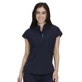 1131 Solis Catrin 2 Pocket Zipper Neck Top by koi