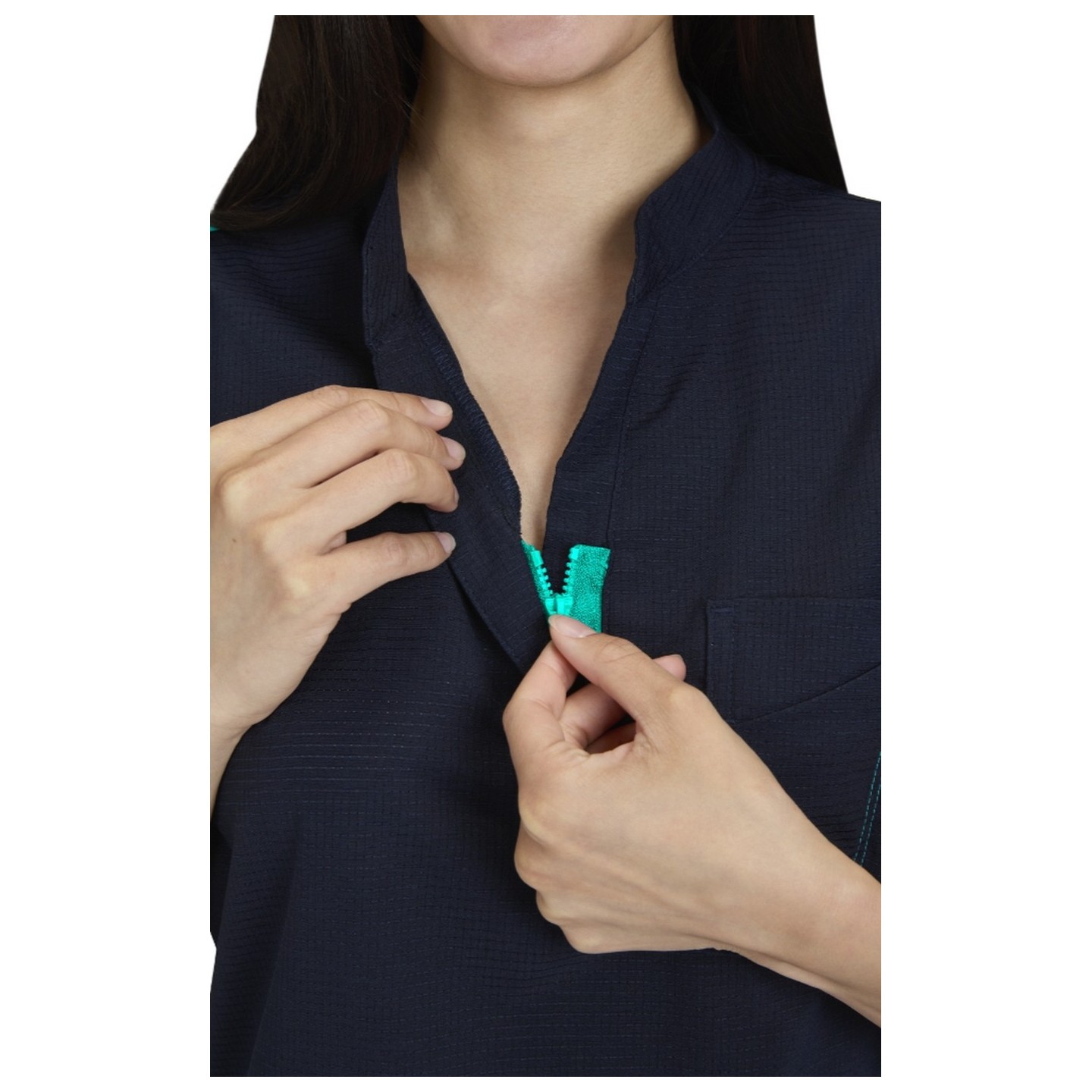 1131 Solis Haut à Col Zippee Catrin avec 2 Poches par koi