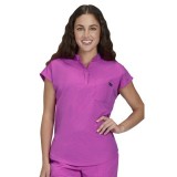 1131 Solis Catrin 2 Pocket Zipper Neck Top by koi