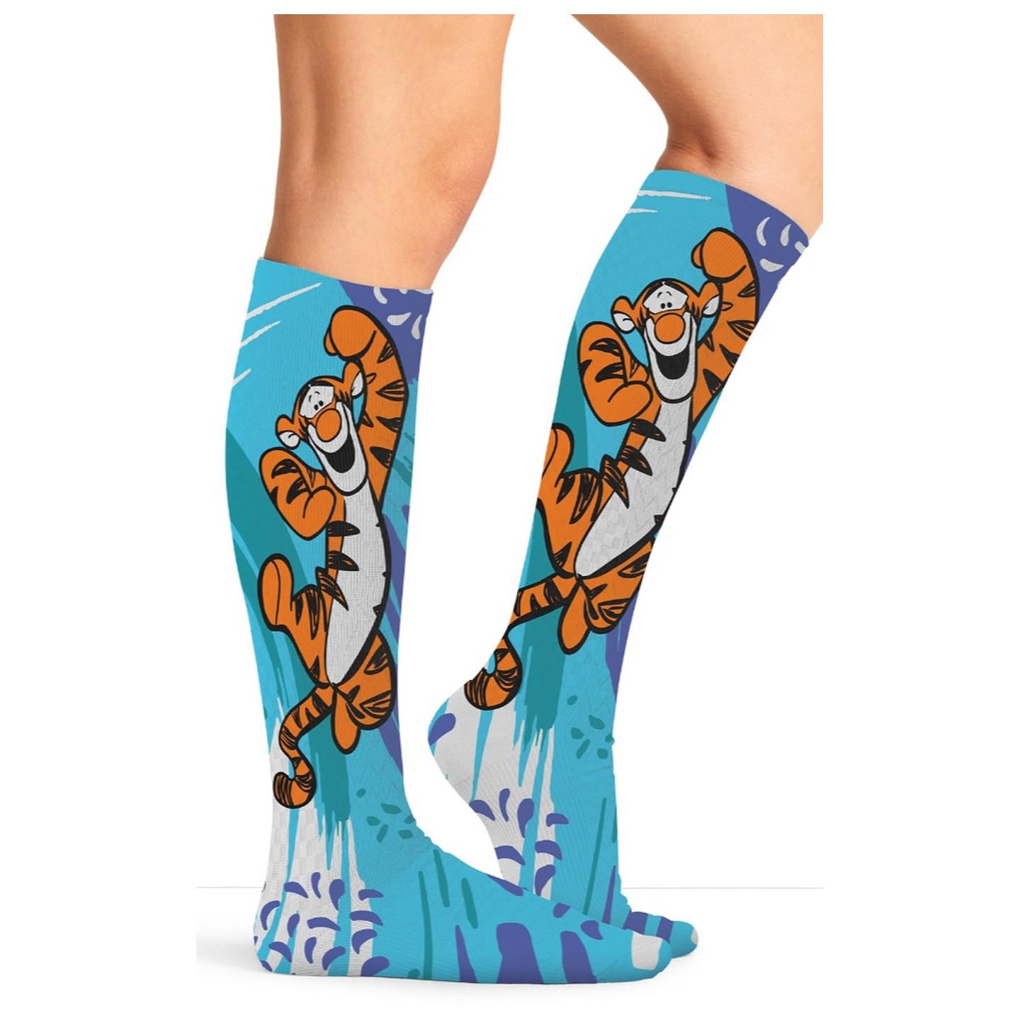 Tooniforms Print Support Chaussettes Compression Graduée - Tigger Splash