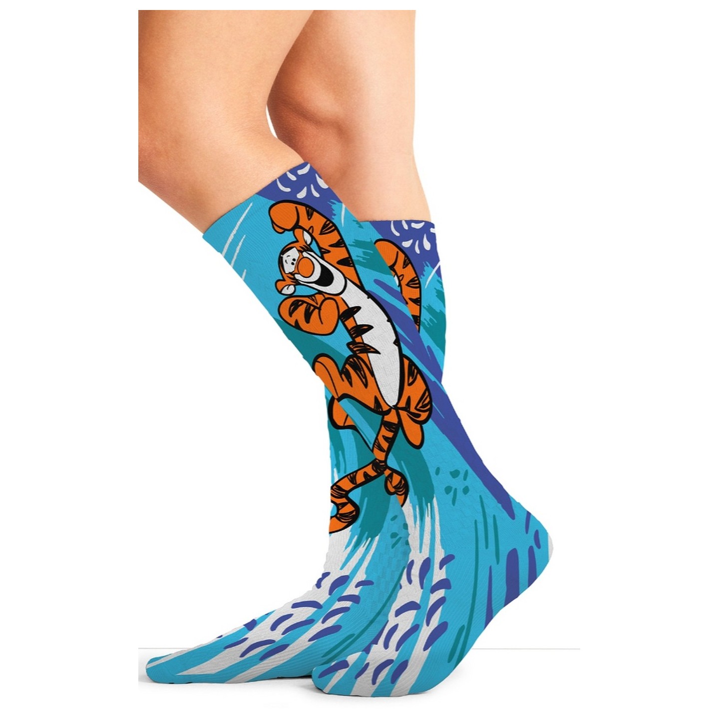 Tooniforms Print Support Graduated Compression Socks - Tigger Splash