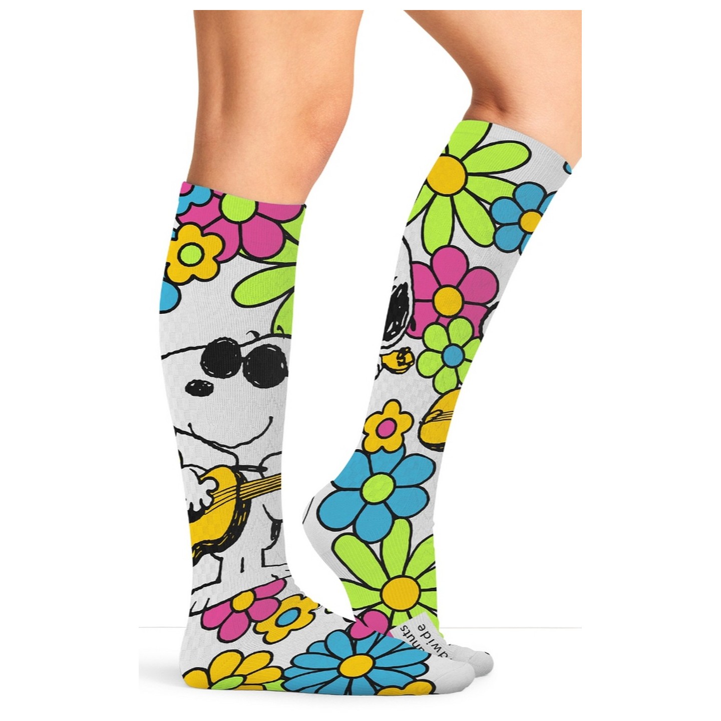 Tooniforms Print Support Graduated Compression Socks - Snoopy Grooves
