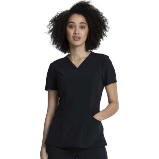 CKA684 Allura Fitted V-Neck 3 Pocket Top by Cherokee