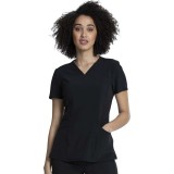 CKA684 Allura Fitted V-Neck 3 Pocket Top by Cherokee