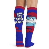 Tooniforms Print Support Chaussettes pour Hommes Compression Graduée par Cherokee Uniforms - Papa Smurf
