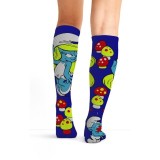 Tooniforms Print Support Graduated Compression Socks - Smurfette
