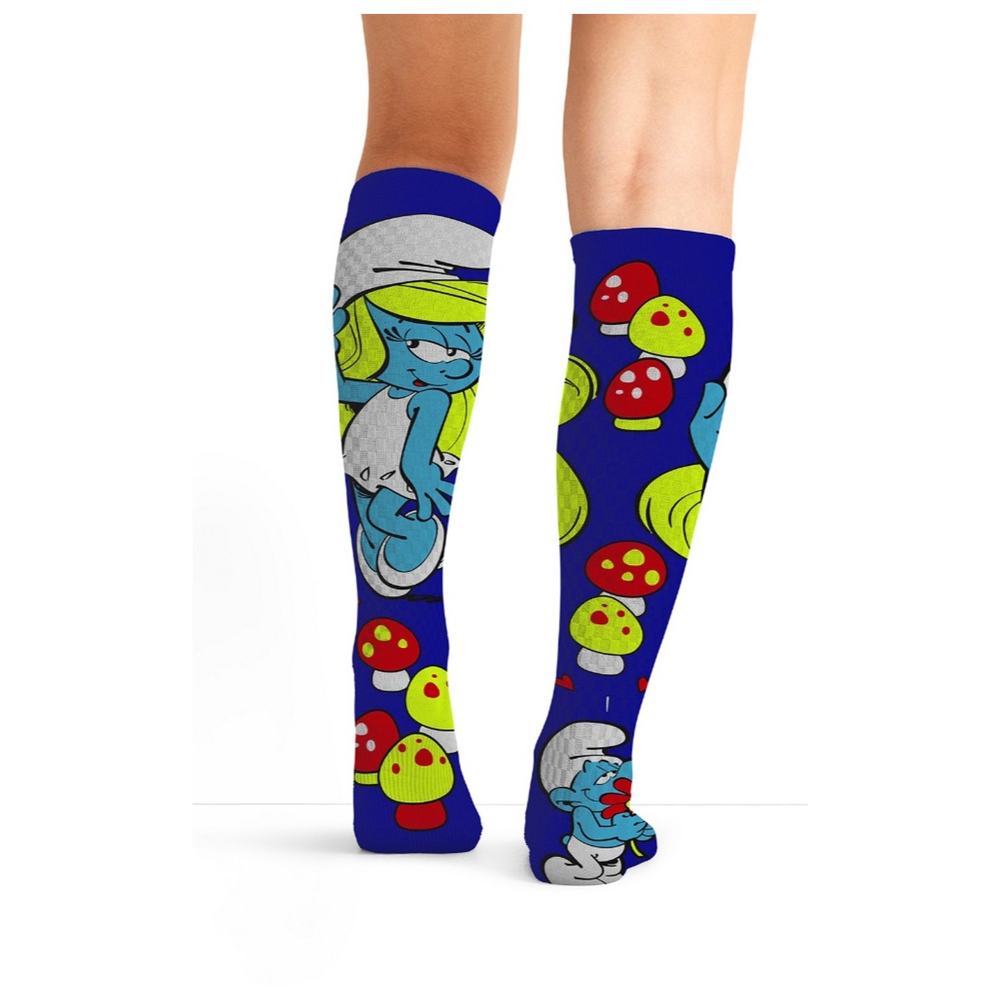 Tooniforms Print Support Chaussettes Compression Graduée - Smurfette