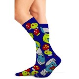 Tooniforms Print Support Graduated Compression Socks - Smurfette