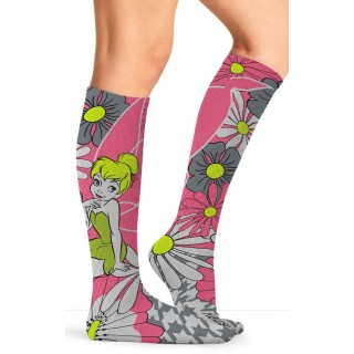 Tooniforms Print Support Chaussettes Compression Graduée - Flower Tinker Bell