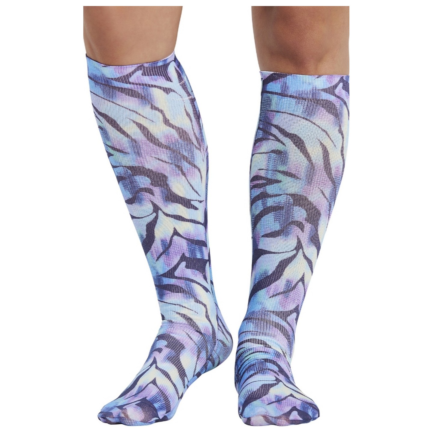 Comfort Support Wild Abstract High Compression Knee High Socks by Cherokee