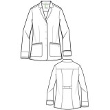 5064 Felicity Short 4 Pocket Lab Coat by Healing Hands