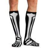 Men's Print Support Bad To The Bone Graduated Medium Support Compression Socks by Cherokee