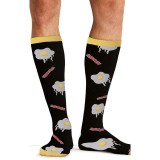 Print Support Morning Feast Chaussettes de Compression Moyen Gradué pour Hommes par Cherokee