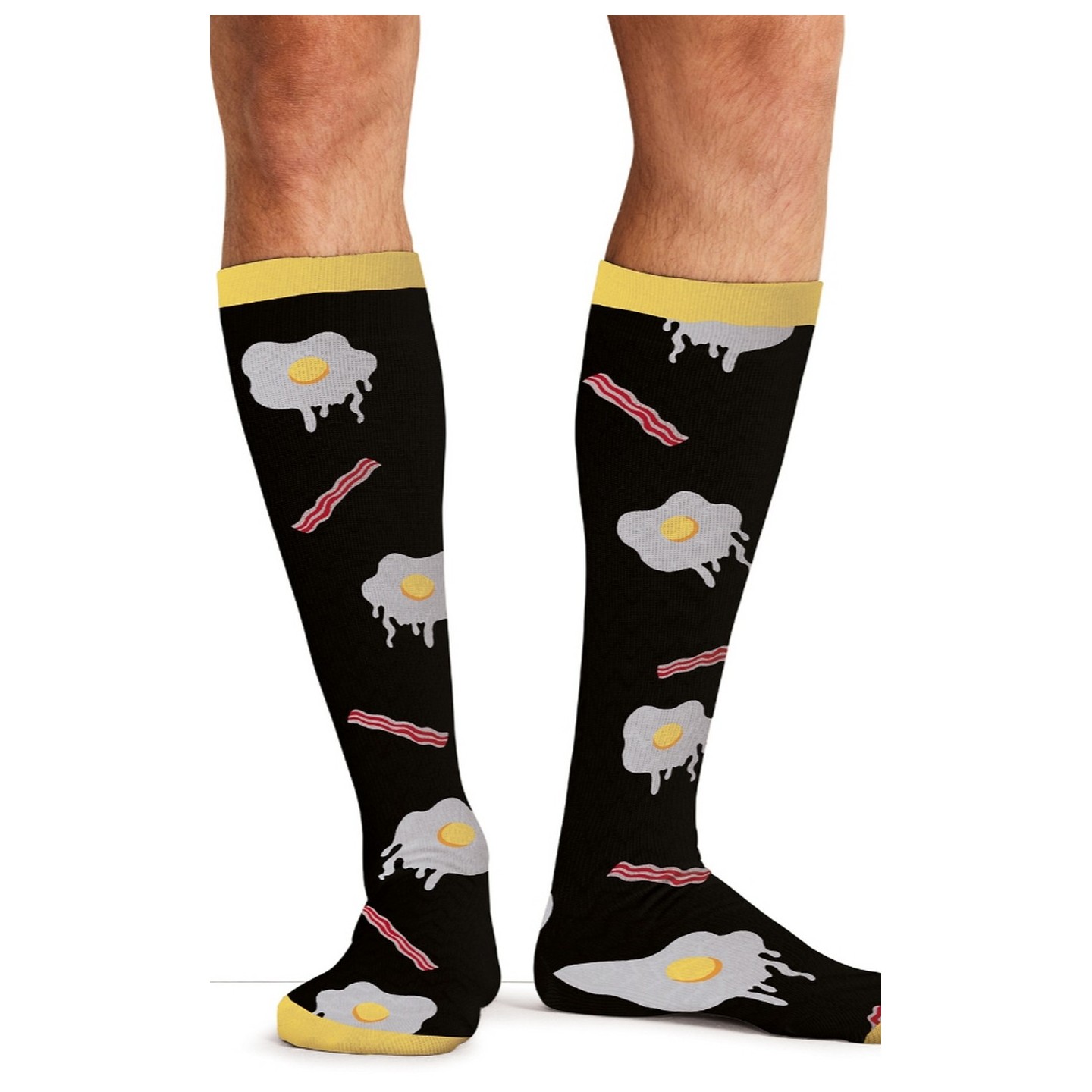 Print Support Morning Feast Chaussettes de Compression Moyen Gradué pour Hommes par Cherokee