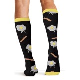 Print Support Morning Feast Chaussettes de Compression Moyen Gradué pour Hommes par Cherokee