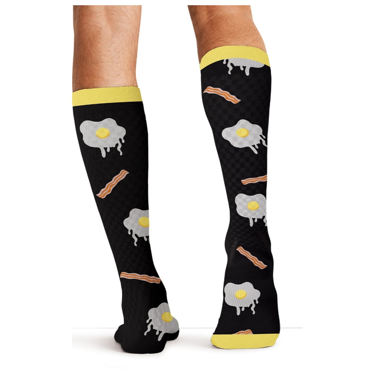 Print Support Morning Feast Chaussettes de Compression Moyen Gradué pour Hommes par Cherokee