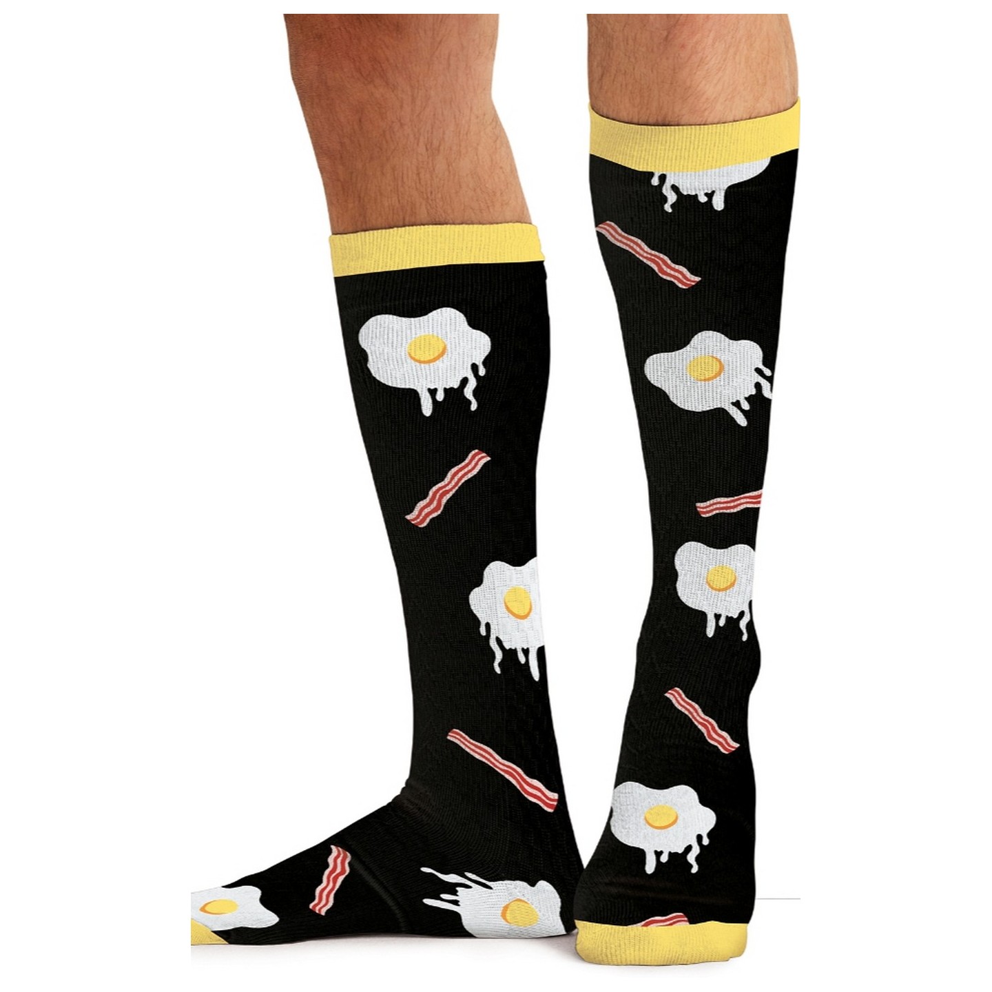 Print Support Morning Feast Chaussettes de Compression Moyen Gradué pour Hommes par Cherokee